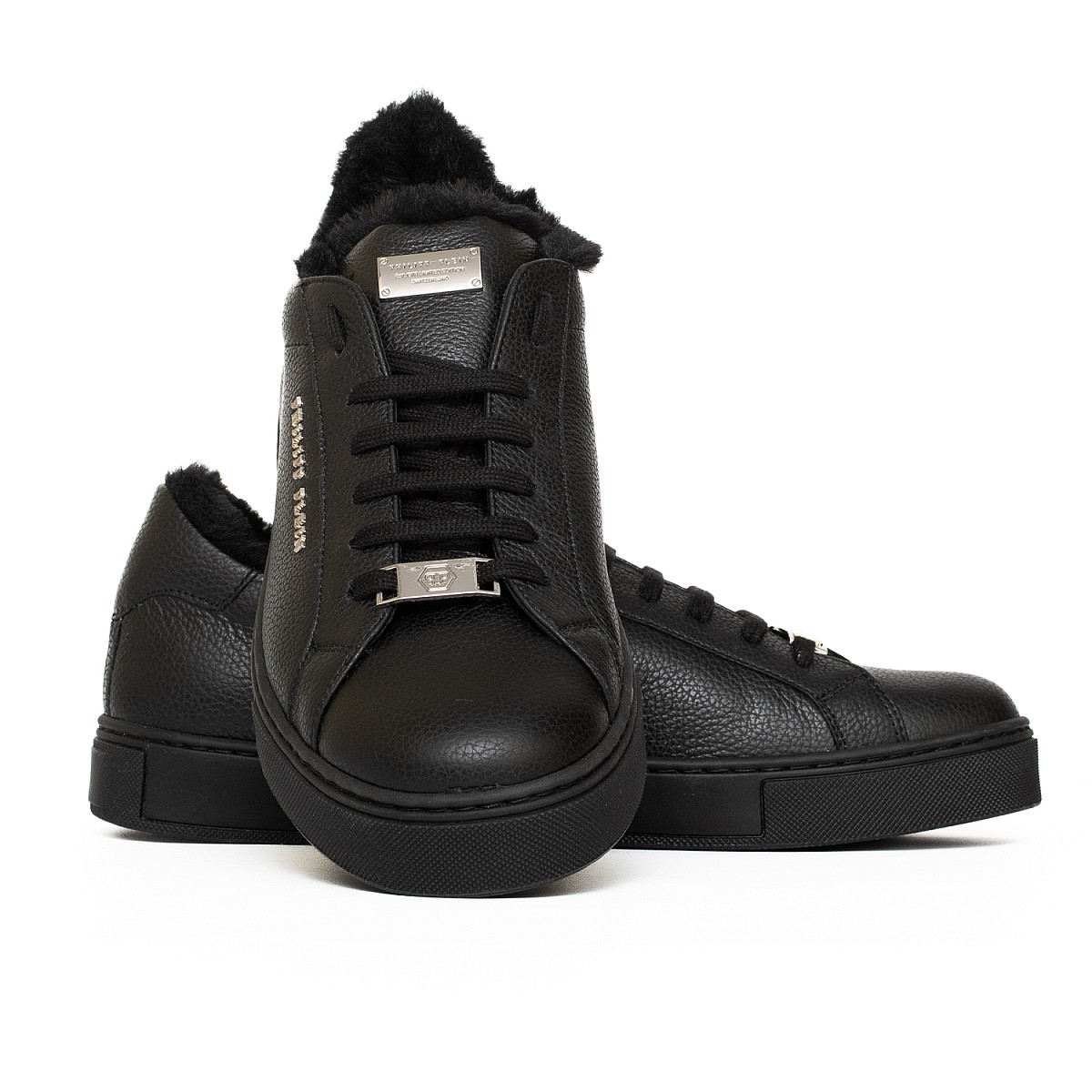 Кеди на хутрі Philipp Plein FAAS MSC3686 PLE010N