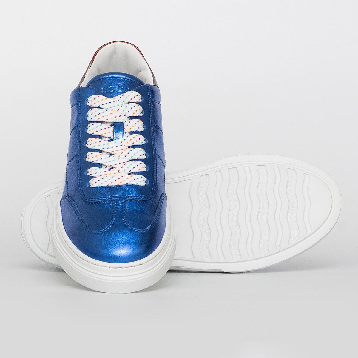 Кеди Hogan H365 All.Bas H CUC. TOPP. Multicolor DW7 Argento Bluette