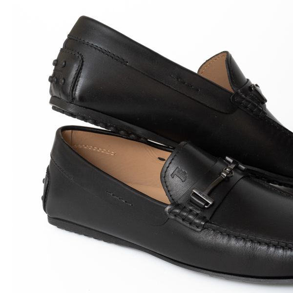Мокасины Tod's Doppia T Fine City Gommino D90 Nero.