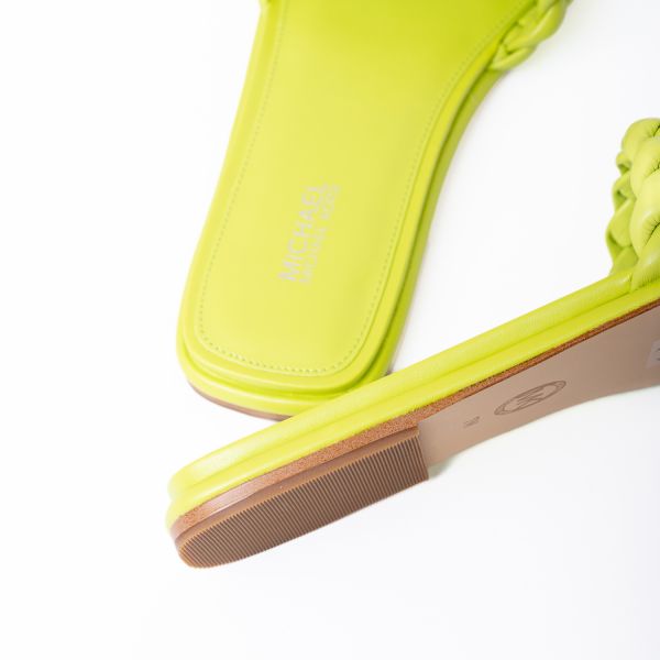 Шлепанцы Michael Kors Amelia Flat Sandal BRT Limeade.