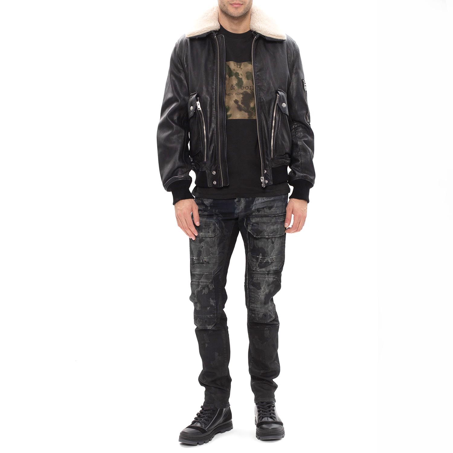 Шкіряна куртка Diesel L-Stephen Jacket