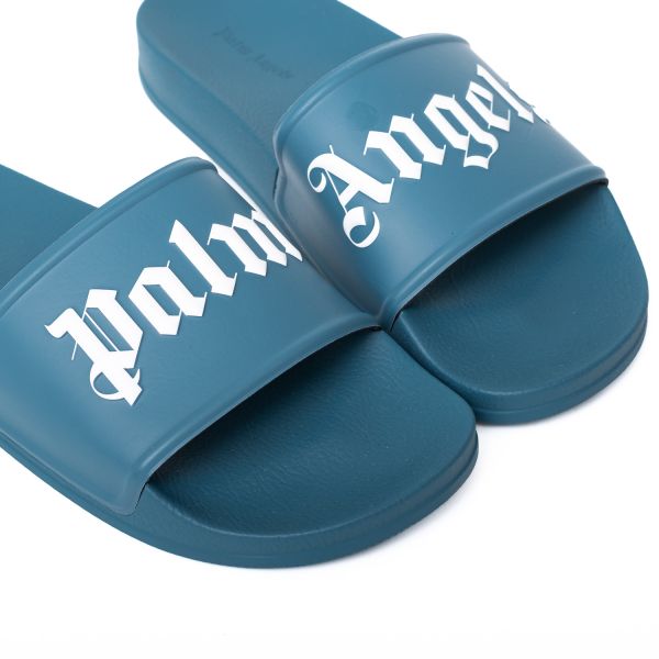 Шлепанцы Palm Angels Pool Slider Blue White.