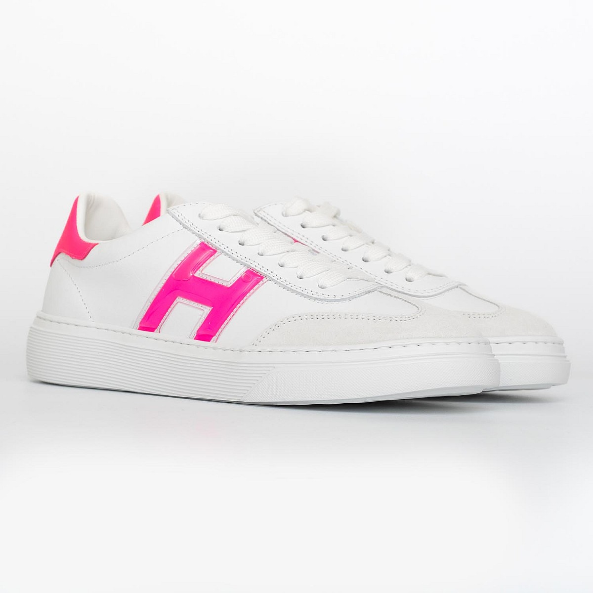 Кеди Hogan H365 Allac.H GEL+STAMPA Palme KX9 Bianco Fuxia FLU