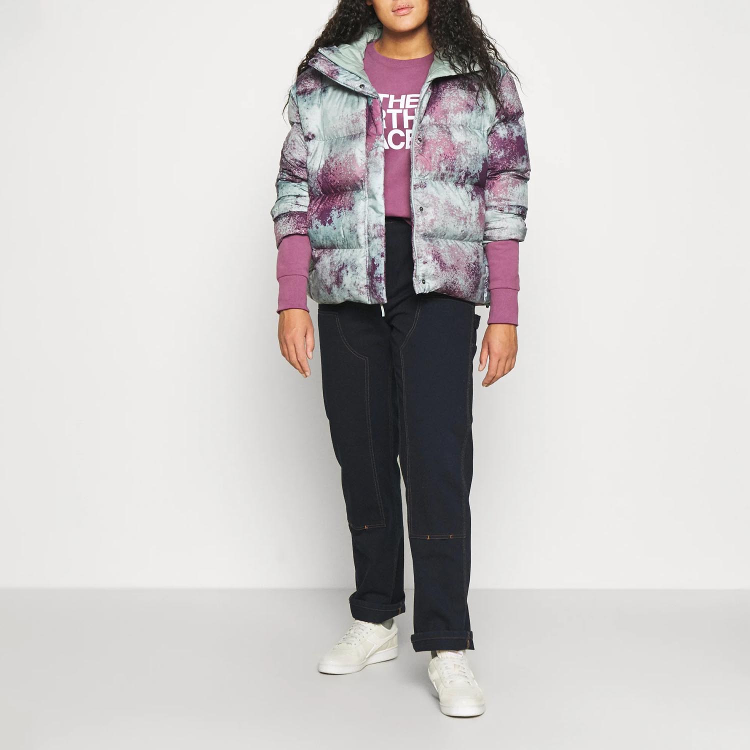 Пуховик The North Face W Print CSPK Puffer BBRYWNCRSPRYPRT