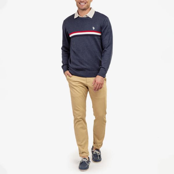 Свитер U.S. Polo Assn USUF2S5269 Midnight HTHR.