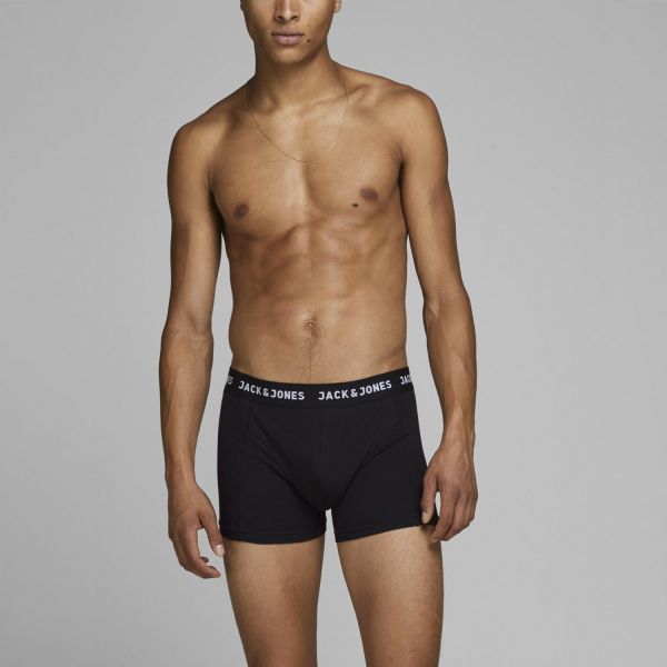 Боксеры Jack&Jones 7 pack trunks in black.