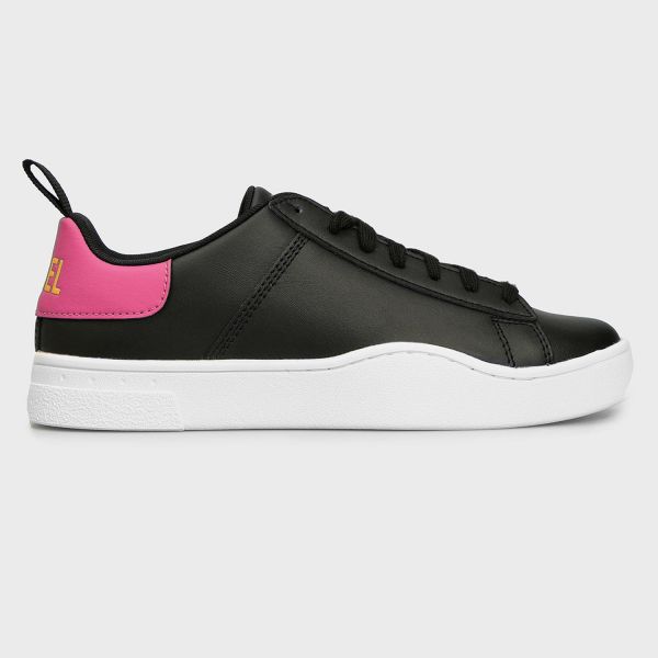 Кеды Diesel S-Clever Low Lace W Black/Fuchsia Rose/Golden Rod.