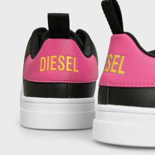 Кеды Diesel S-Clever Low Lace W Black/Fuchsia Rose/Golden Rod