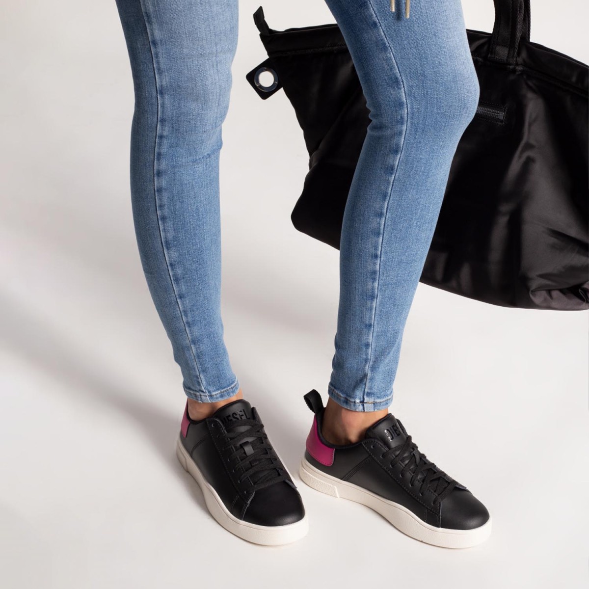 Кеди Diesel S-Clever Low Lace W Black/Fuchsia Rose/Golden Rod