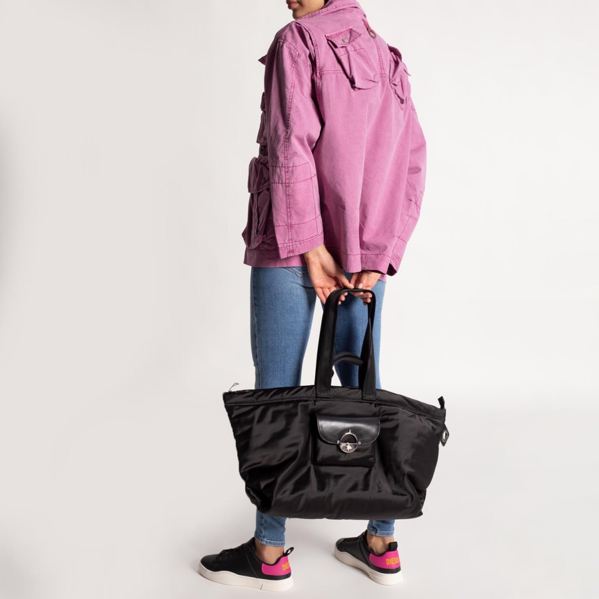 Кеди Diesel S-Clever Low Lace W Black/Fuchsia Rose/Golden Rod