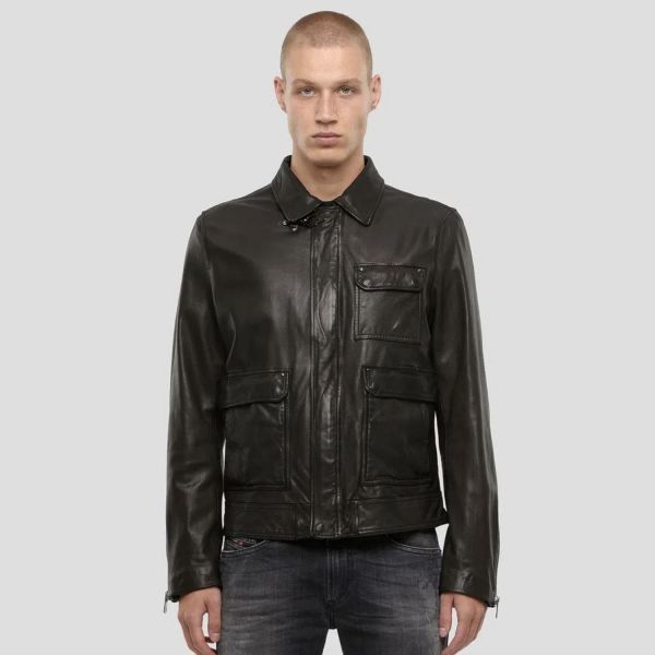 Кожаная куртка Diesel L-Luc Jacket.