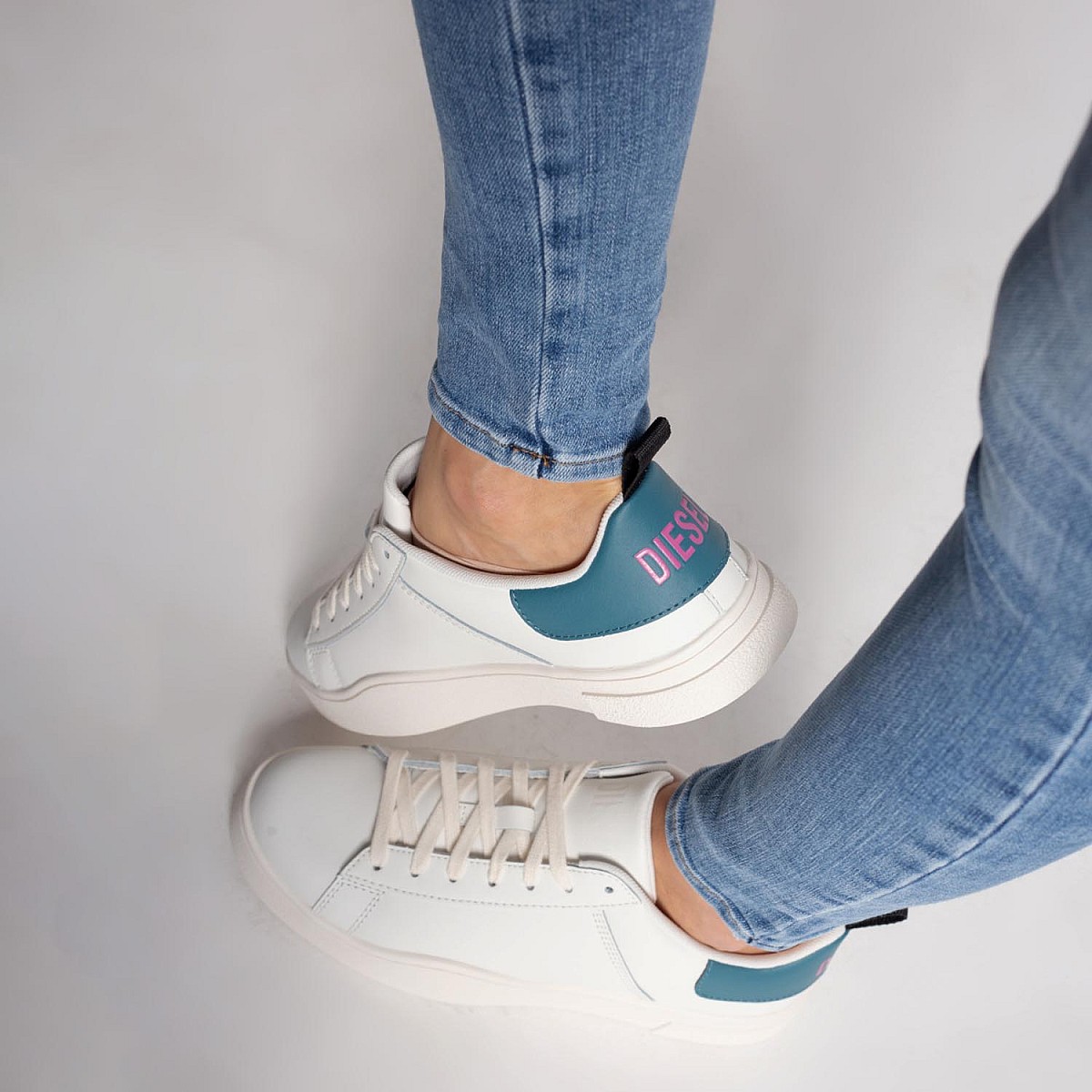 Кеди Diesel S-Clever Low Lace W Star White/Hydro/Fuchsia Rose