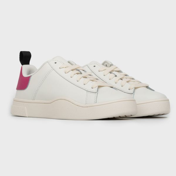 Кеды Diesel S-Clever Low Lace W Star White/Fuchsia Rose/Golden Rod.