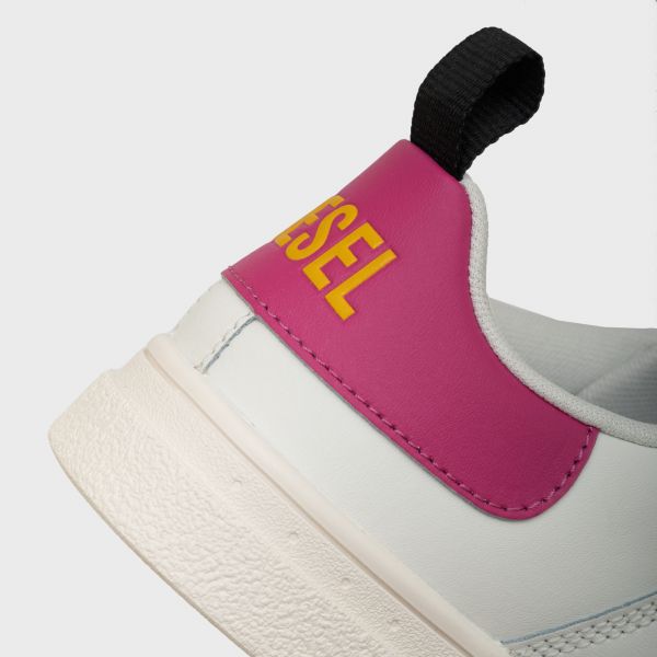 Кеды Diesel S-Clever Low Lace W Star White/Fuchsia Rose/Golden Rod.