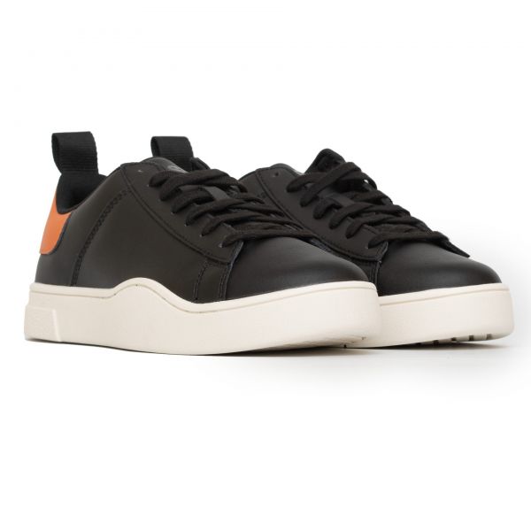 Кеды Diesel S-Clever Low Lace Black/Hydro/Apricot Orange.