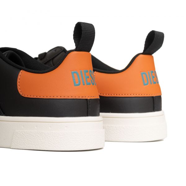 Кеды Diesel S-Clever Low Lace Black/Hydro/Apricot Orange.
