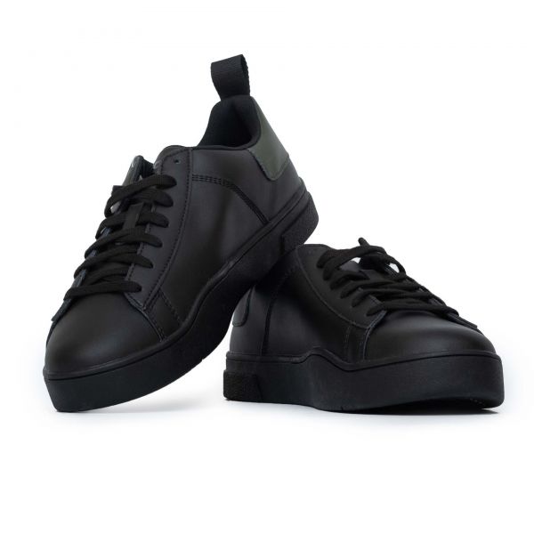 Кеды Diesel S-Clever Low Lace Black/Forest Night/Azure Blue.