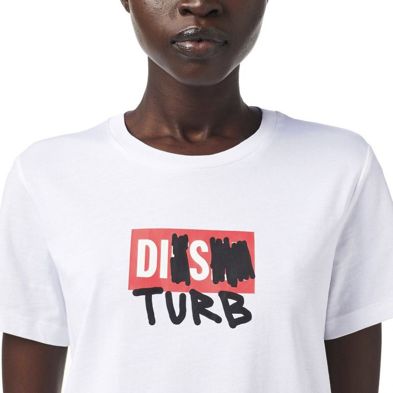 Футболка Diesel T-Sily-B6 T-shirt A04857-0HERA-100.