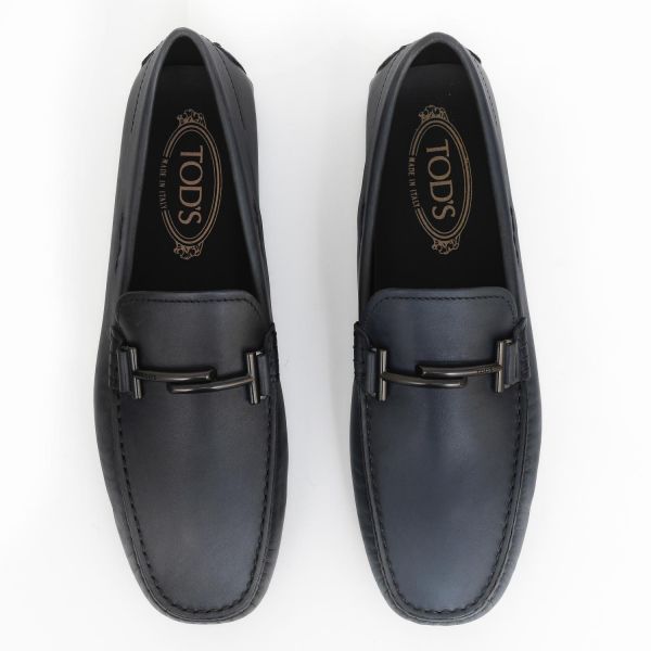 Мокасины Tod's Doppia T City Gommino D9C Inchiostro Chiar.