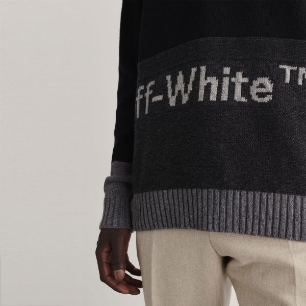 Свитер Off White Blocked Knit Crewneck.