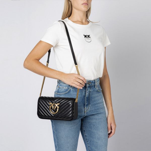 Сумка Pinko Love Click Baguette Mini Chevron.