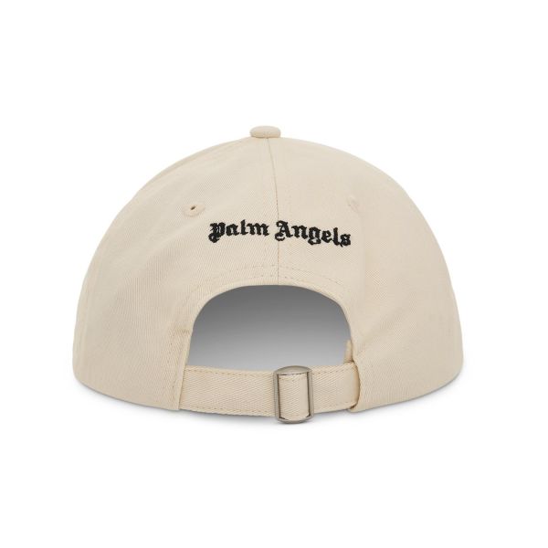 Кепка Palm Angels Classic Logo Cap Off White Black.