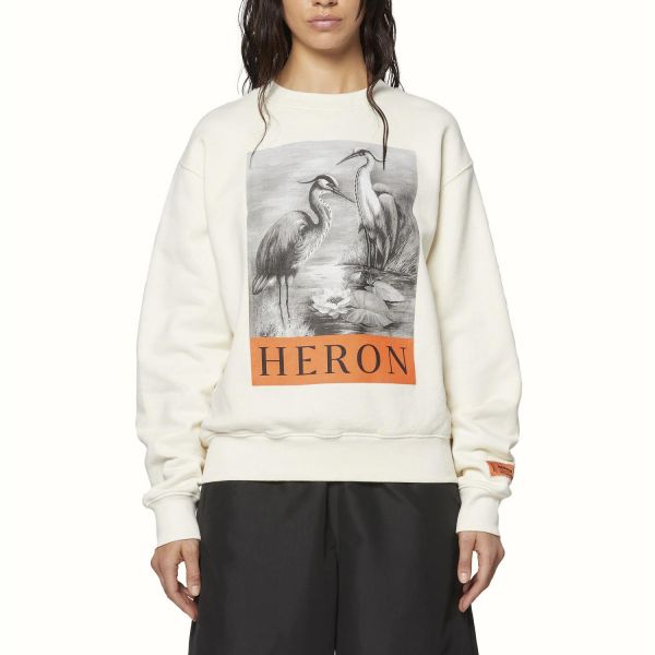 Свитшот Heron Preston CrewneckHeron BW White Black.