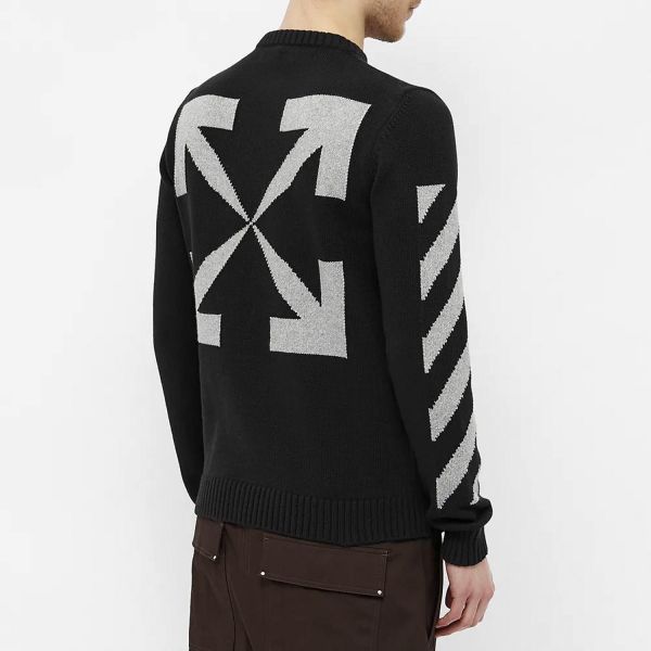 Свитер Off White Arrow Crewneck Black High Rise.
