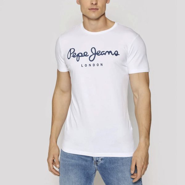 Футболка Pepe Jeans PM501594 Original Stretch 800 White.