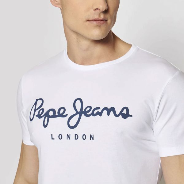 Футболка Pepe Jeans PM501594 Original Stretch 800 White.