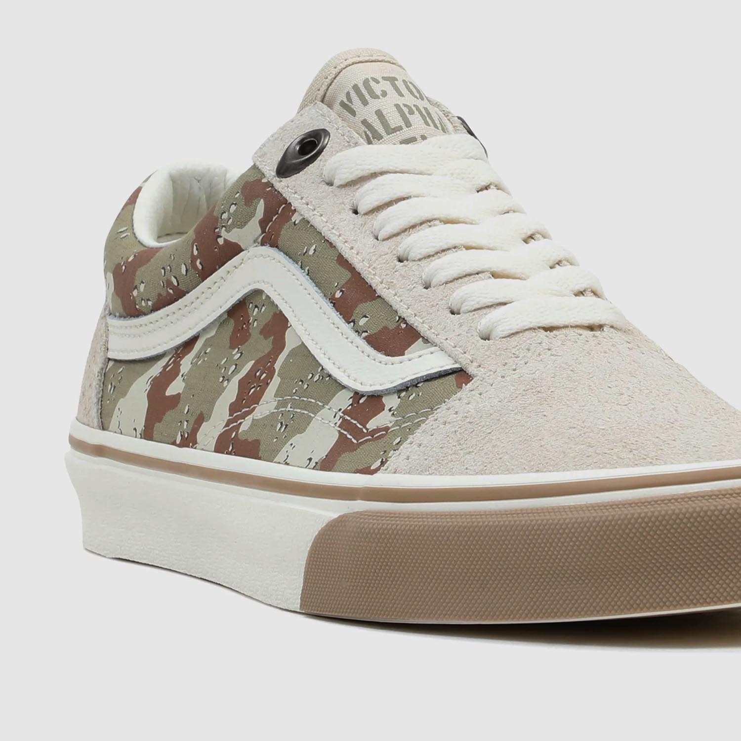 Vans old skool desert camo top