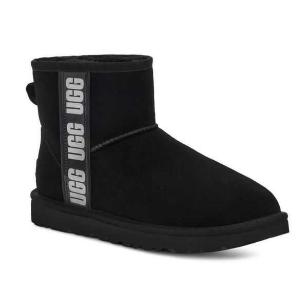 Угги Ugg W Classic Mini Side Logo II BLK.
