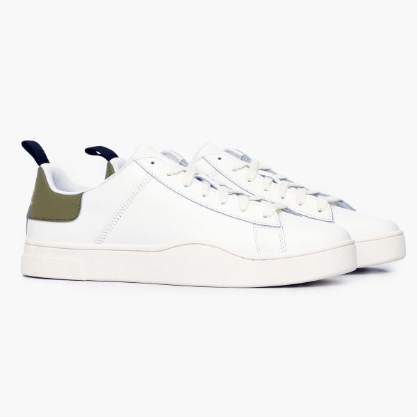 Кеды Diesel S-Clever Low Lace Star White/Lizard/Mineral Yellow.