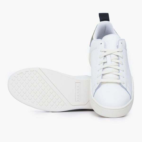 Кеды Diesel S-Clever Low Lace Star White/Lizard/Mineral Yellow.