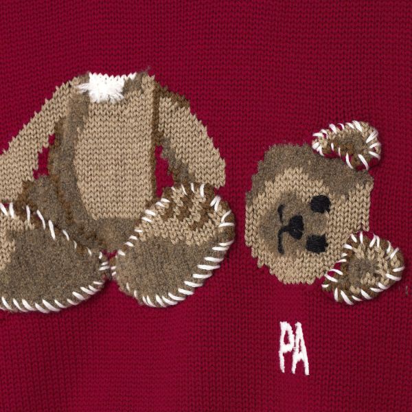 Свитер Palm Angels Bear Sweater Red Brown