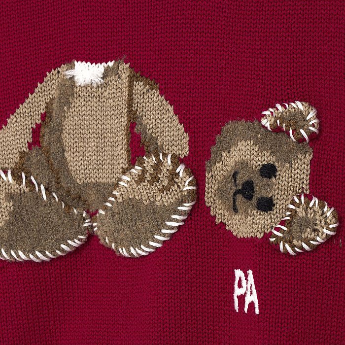 Светр Palm Angels Bear Sweater Red Brown