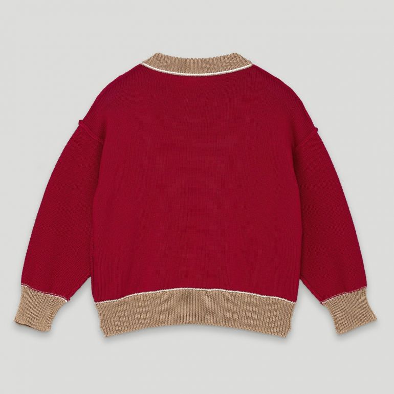 Свитер Palm Angels Bear Sweater Red Brown.