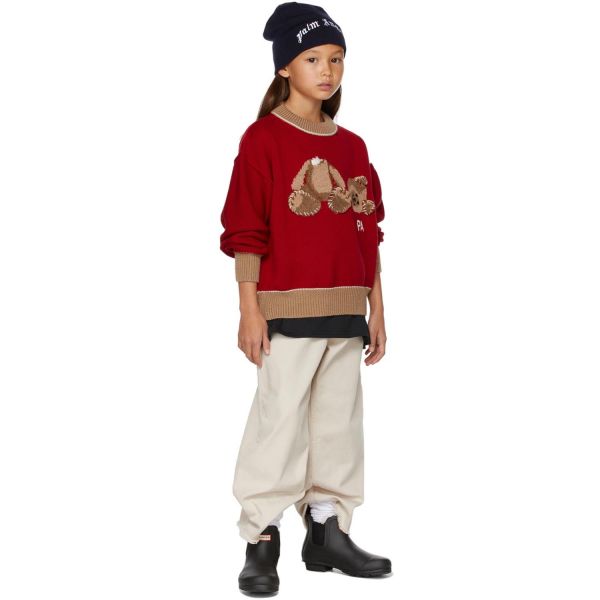Свитер Palm Angels Bear Sweater Red Brown.