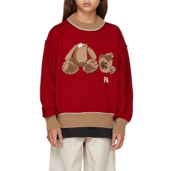 Свитер Palm Angels Bear Sweater Red Brown.
