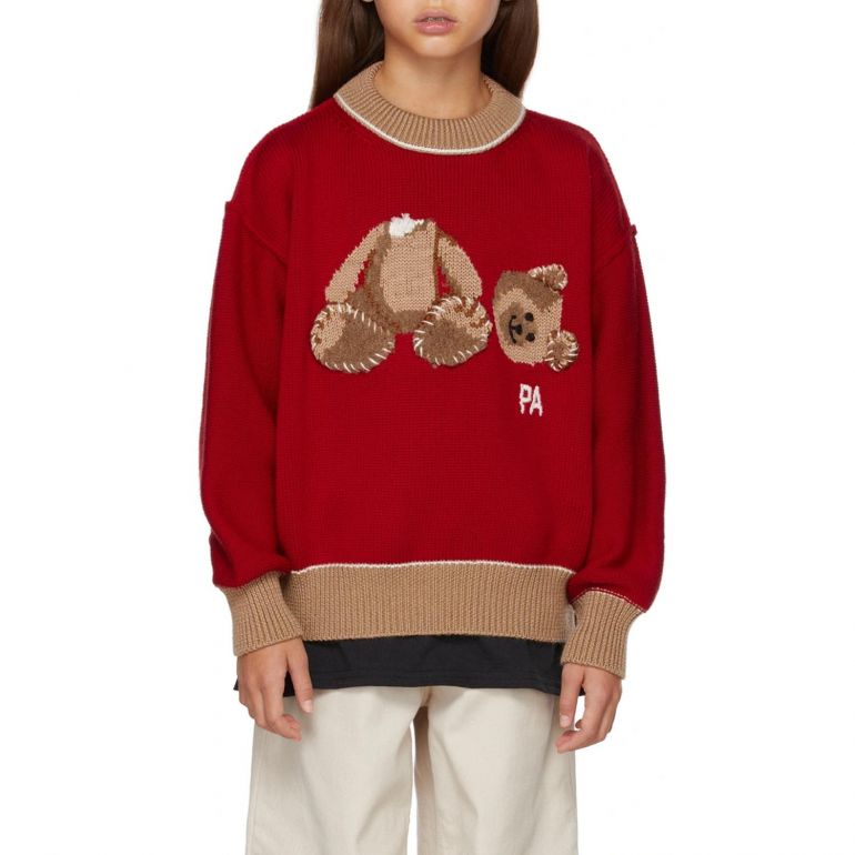 Светр Palm Angels Bear Sweater Red Brown.