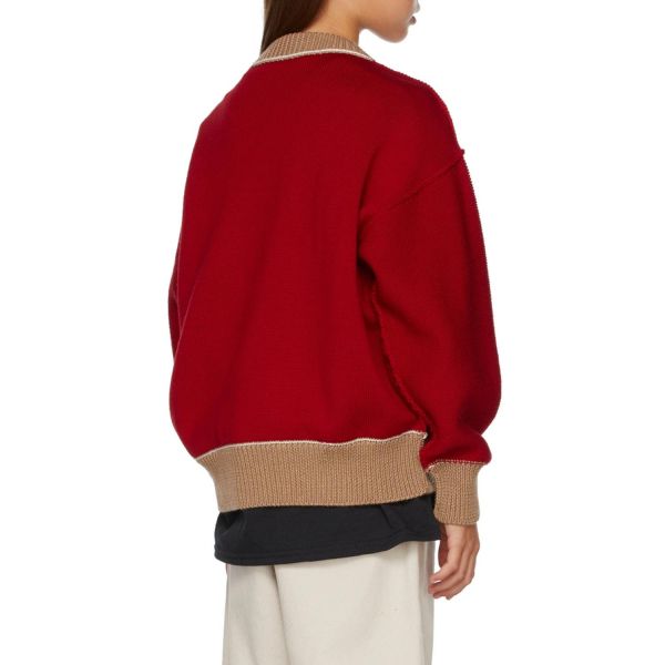 Свитер Palm Angels Bear Sweater Red Brown.