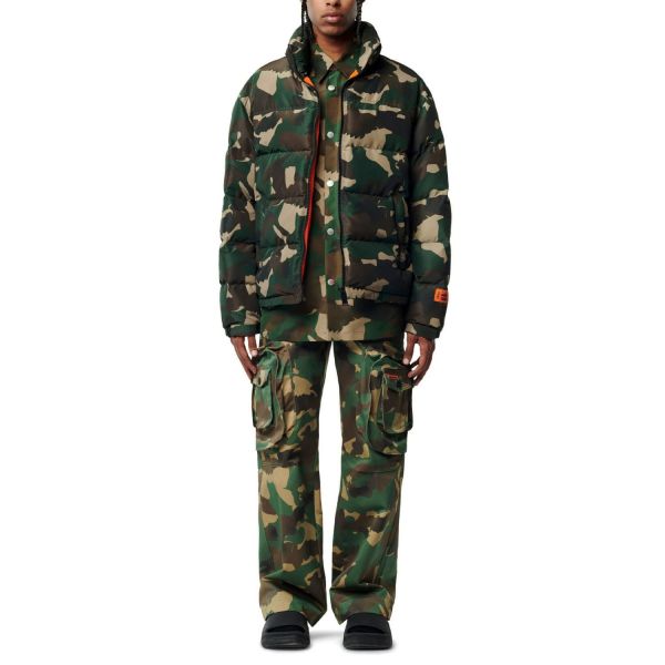 Куртка Heron Preston Nylon Camo Puffer Camo Green.