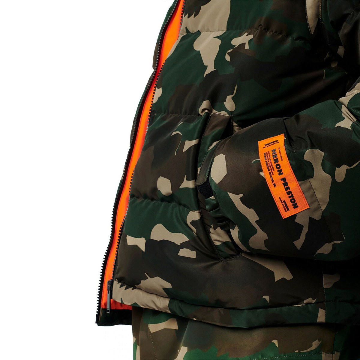 Куртка Heron Preston Nylon Camo Puffer Camo Green