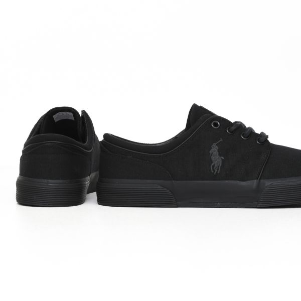 Кеды POLO Ralph Lauren Faxon Low Blk/Blk/Bl Canvas.