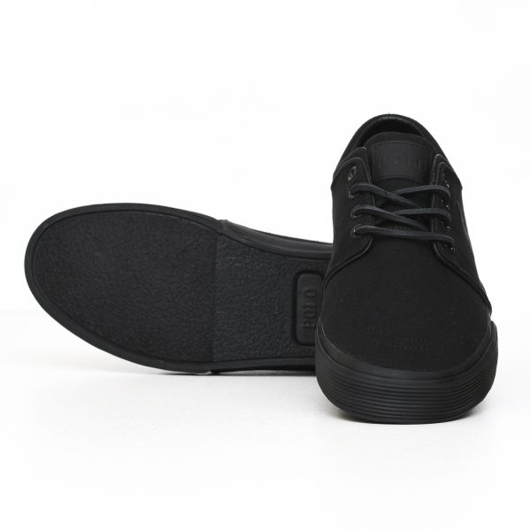 Кеды POLO Ralph Lauren Faxon Low Blk/Blk/Bl Canvas.