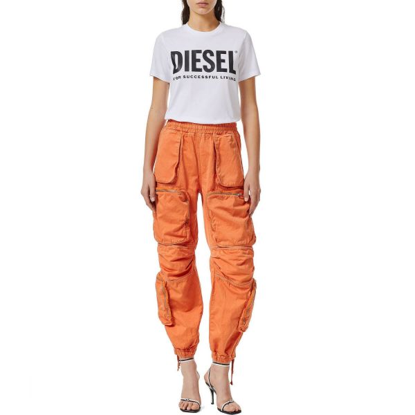 Футболка Diesel T-Sily-Ecologo T-shirt A04685-0AAXJ-100.
