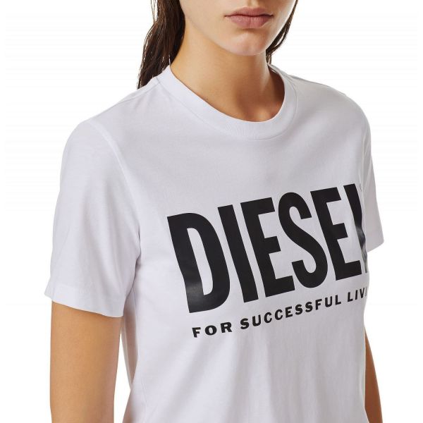 Футболка Diesel T-Sily-Ecologo T-shirt A04685-0AAXJ-100.