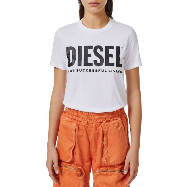 Футболка Diesel T-Sily-Ecologo T-shirt A04685-0AAXJ-100.