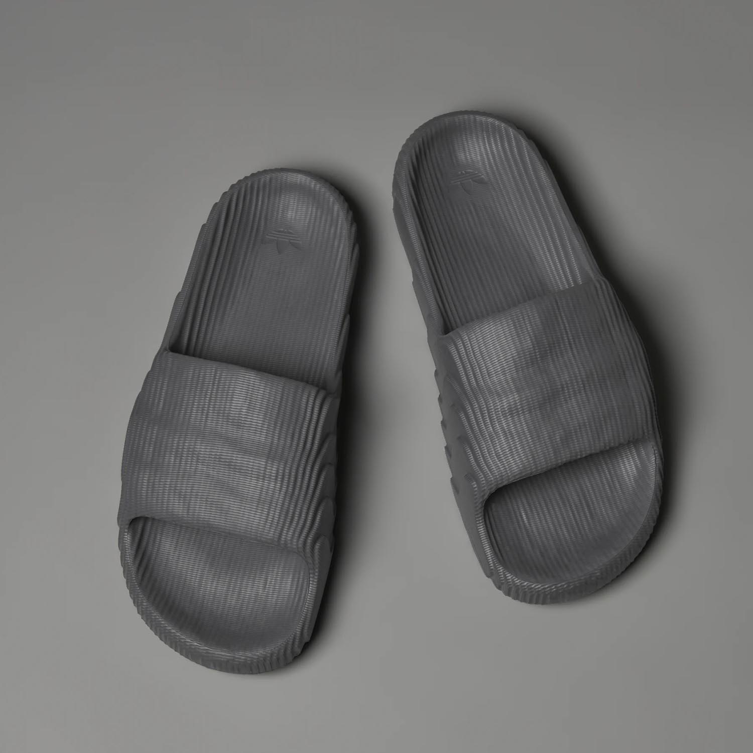 Adidas grey slides shop