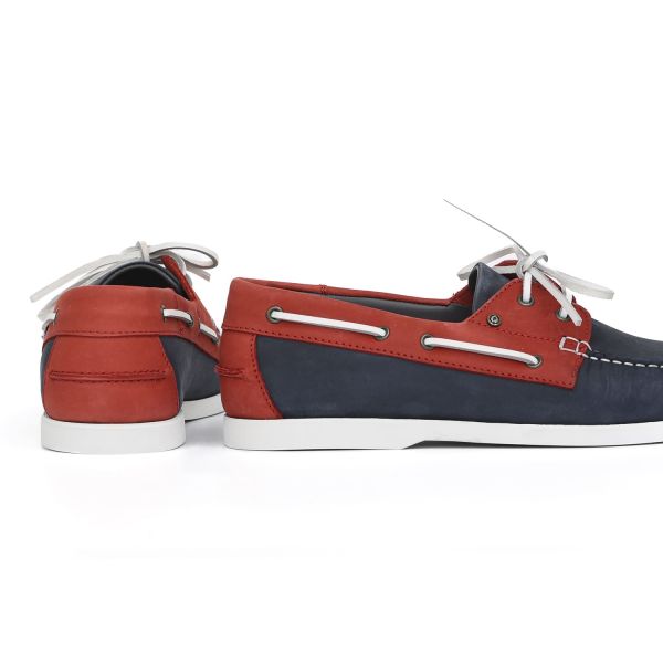 Мокасины Pollini Scarpau.Barca20 Nabuk Oceano+Rosso 1.